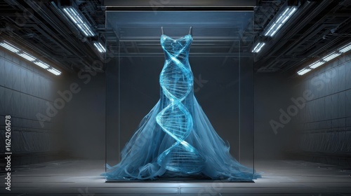 Futuristic DNAInspired Dress Display