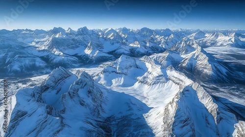Wallpaper Mural A stunning aerial view of the Banff National Park mount Torontodigital.ca