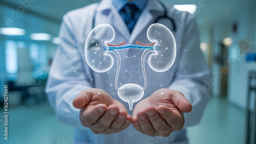 Doctor presents innovative kidney treatment and urology solutions for patient wellness and healthcare advancement