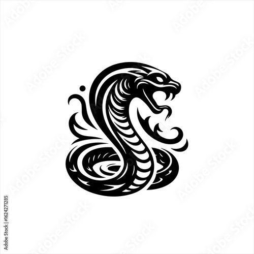 A cobra snake ready to strike