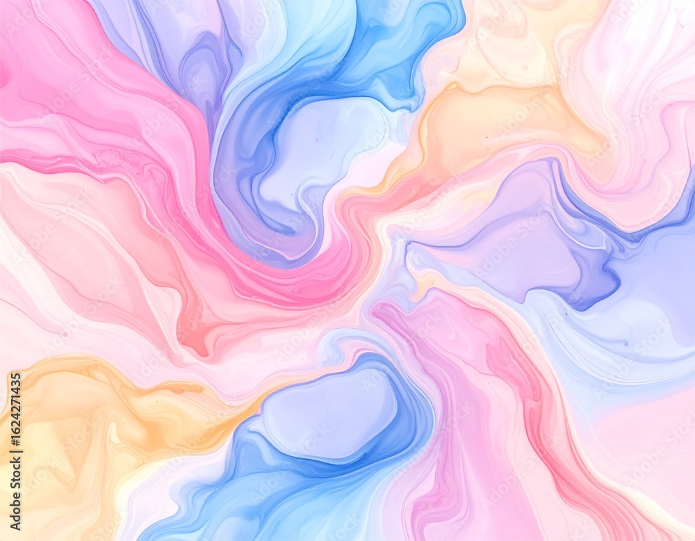 Fototapeta premium Pastel Liquid Flow Abstract for Social Media