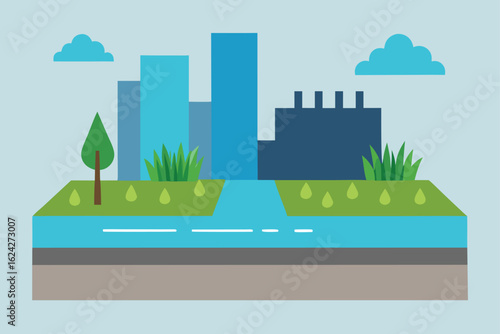 rain garden integrated into city infrastructure   (1).eps