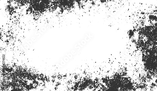 Abstract vector noise. Small particles of debris and dust. Distressed, Old grunge black texture design. Vector illustration. dust grunge texture overlay transparent background