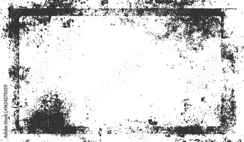 Grunge Textures with Distressed Effect, fame Grunge black and white pattern. Monochrome particles abstract texture Overlay Transparent grunge background