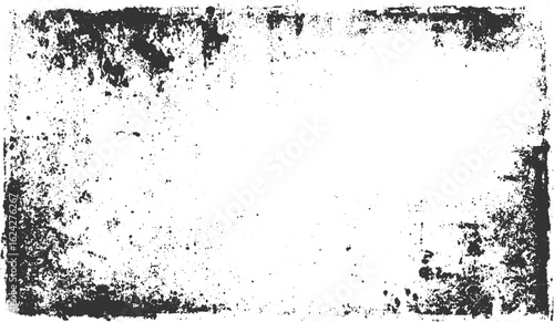 grunge frame. vector illustration. dot dust old distress pattern, overlay Abstract dirty transparent background

