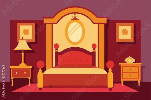 vintage bedroom with antique furniture   (1).eps