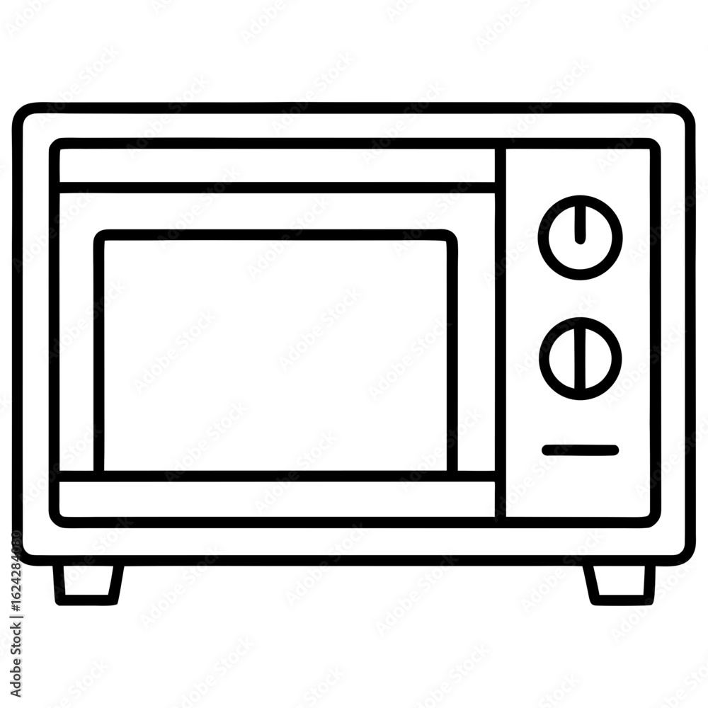 Simple Microwave Icon – Flat Vector Simple Microwave Icon – Flat Vector