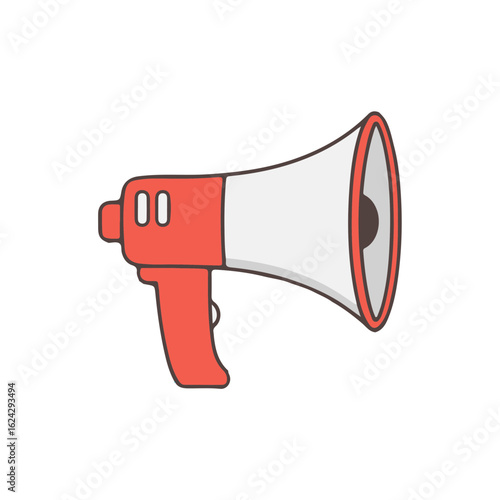 Illustration of a vector image of a loudspeaker that is cool and meets your criteria