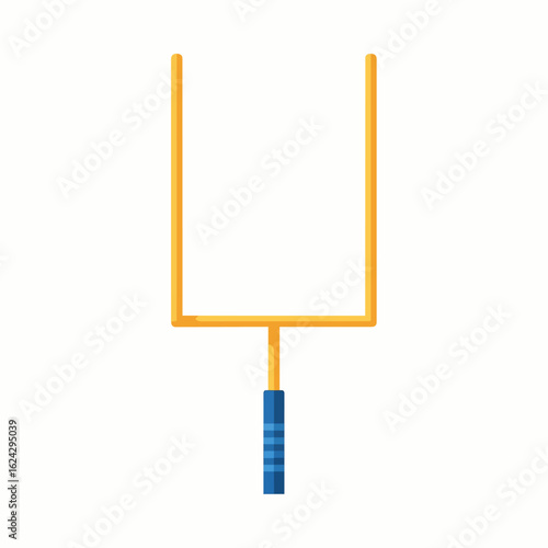 Flat Vector of American Football Goal Post