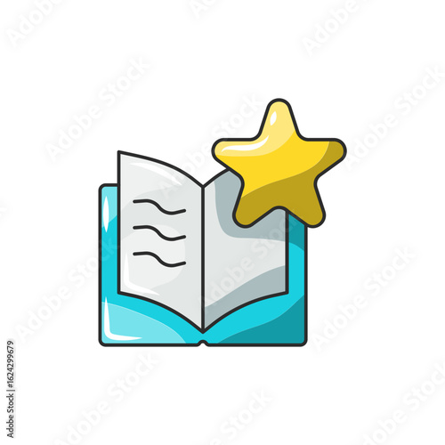 Joy Journal Icon, Happiness Tracking Diary Vector.