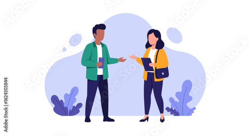 Diverse colleagues collaborating, perfect for website banners, presentations, or brochures.