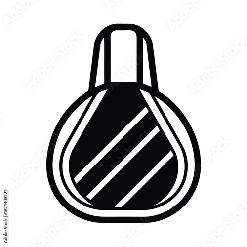 Racquet Bag Outline Vector Illustration