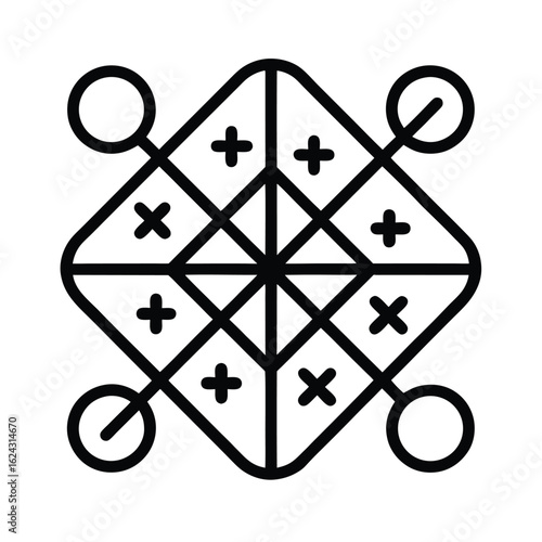 Math Equations Outline Vector Illustration