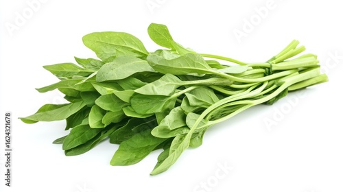 A captivating closeup of fresh spinach leaves displaying vibrant greenery and textures