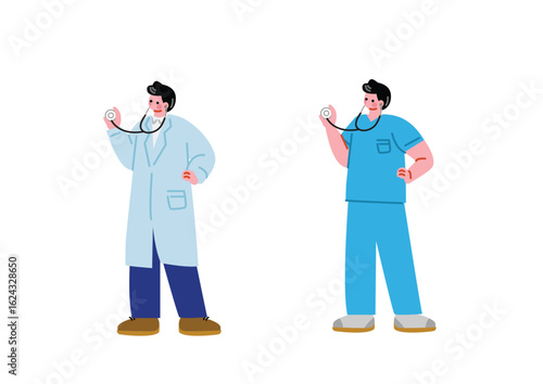 聴診器を持つ男性ドクター