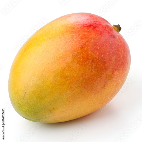 Ripe mango isolated on white background.