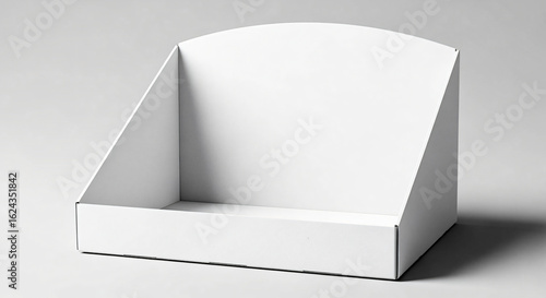 Blank White Cardboard Display Stand