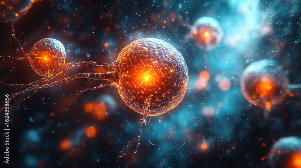 custom made wallpaper toronto digitalAbstract representation of cells