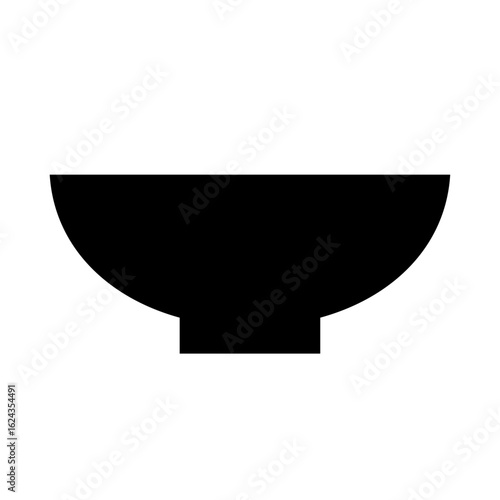 空の茶碗のアイコン｜Empty Rice Bowl Icon – Minimal Japanese Tableware