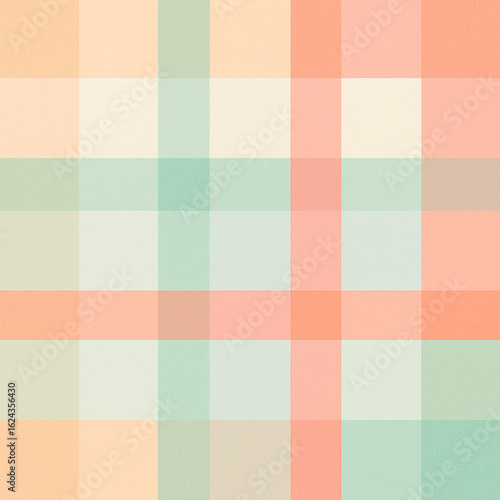 Soft pastel plaid pattern in orange tone