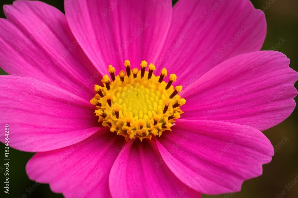 A Close-Up of a Pink Cosmos Dahlia in Full Bloom A Close-Up of a Pink Cosmos Dahlia in Full Bloom