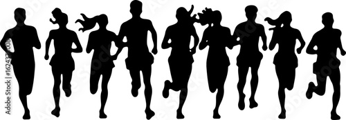 Dinosaur Silhouettes in Various Prehistoric Poses