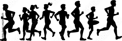 Dinosaur Silhouettes in Various Prehistoric Poses