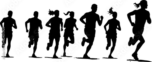 Dinosaur Silhouettes in Various Prehistoric Poses