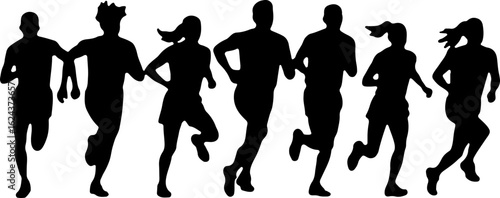 Dinosaur Silhouettes in Various Prehistoric Poses