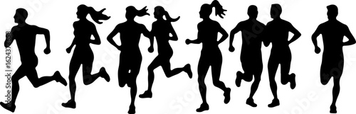 Dinosaur Silhouettes in Various Prehistoric Poses