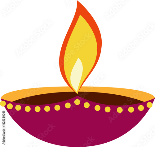Diwali Lamp Illustration