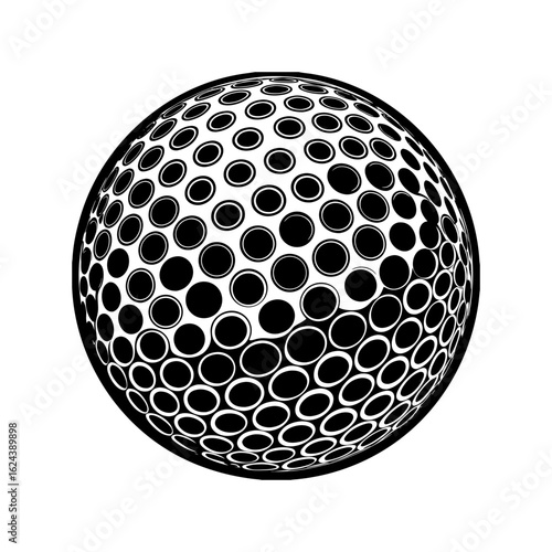 Golf ball graphic design