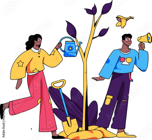 Support local environmental projects by planting trees with a team, spread awareness and help the planet flourish, grow together, and raise environmental awareness