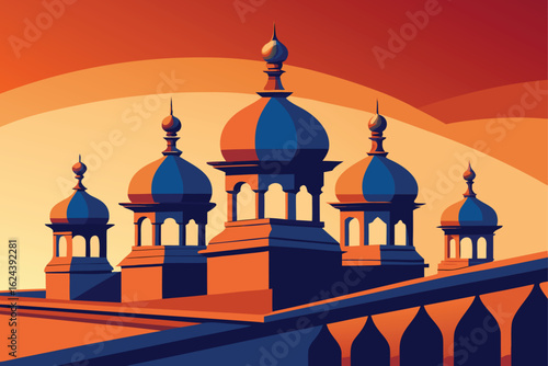 ornate rooftop detail with balustrades and domes   (1).eps