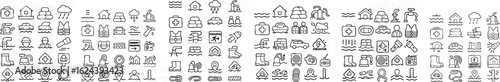 Flood Emergency Icons Safety and Evacuation Symbols 1.