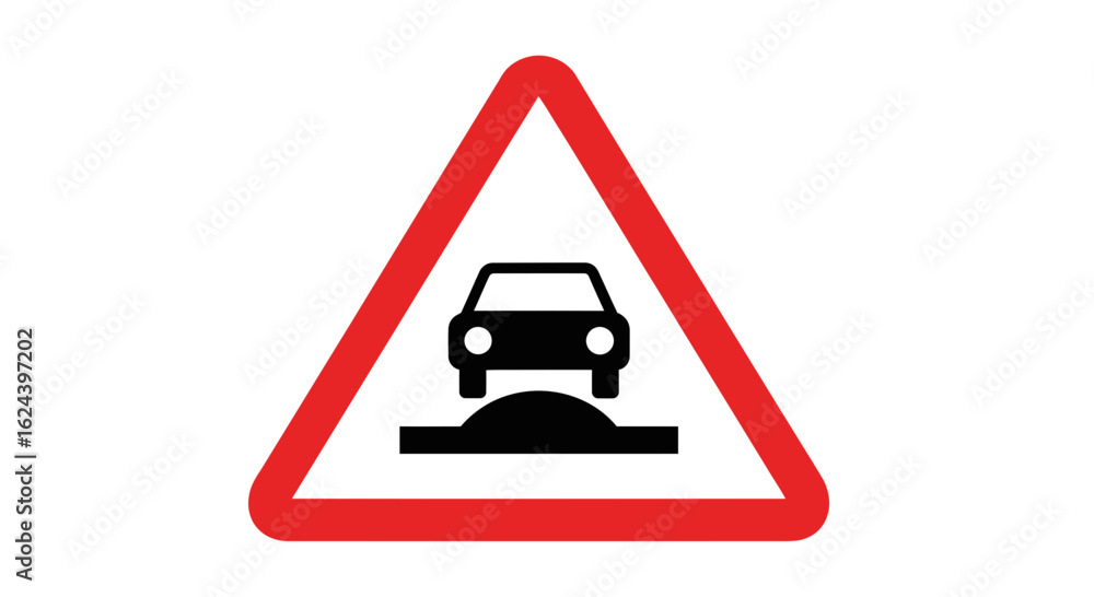 Speed Bump Ahead Traffic Sign Vector Illustration
Speed Bump Ahead Traffic Sign Vector Illustration