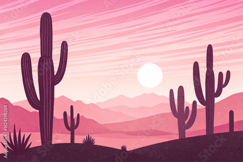 Surreal landscape with vibrant pink rocks and fluffy clouds, creating a dreamlike environment. Perfect for fantasy art, imaginative backgrounds, or whimsical digital scenes