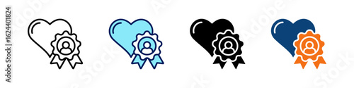 Customer Loyalty All In One Icon Multi Styles Vector Set