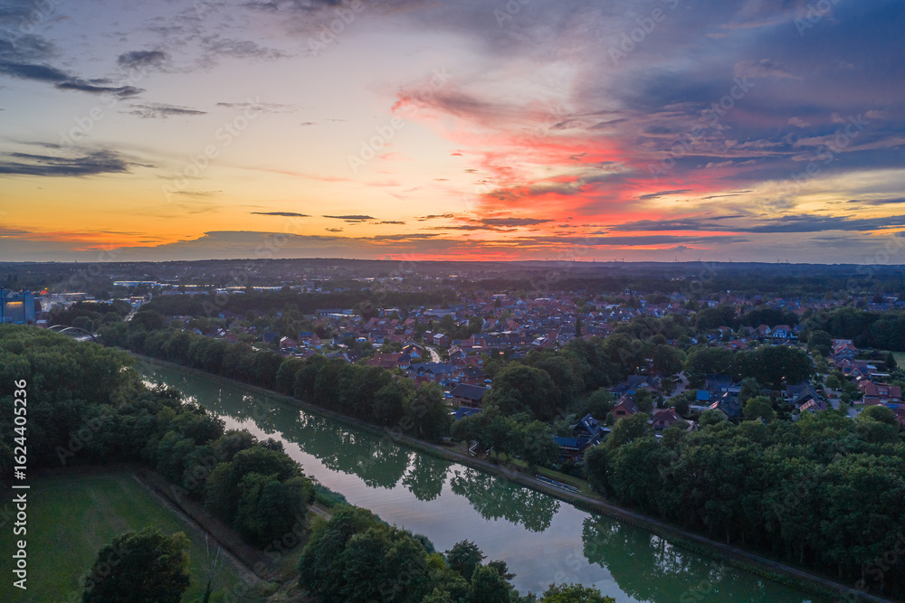 Fototapeta premium Sonnenuntergang Bramsche