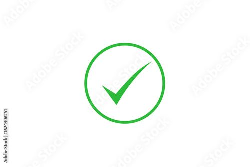 Free Download Green checkmark inside a circle, an icon symbolizing approval, success, and correctness, isolated on a  png background. - GFXLoad