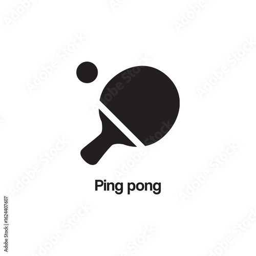 ping pong icon design template