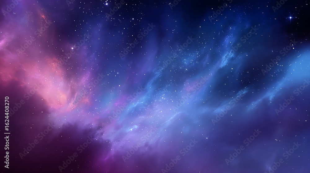 Naklejka premium blue space background