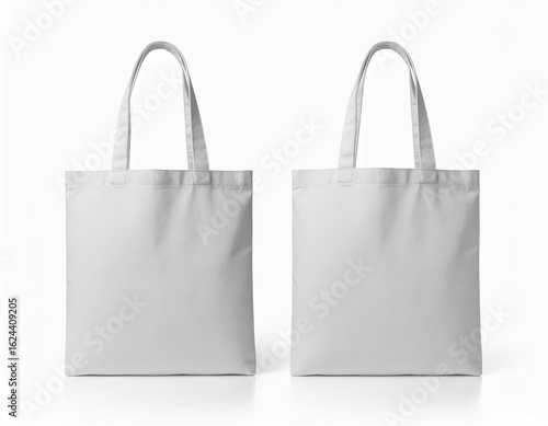 White Blank Canvas Tote Bag Mockup