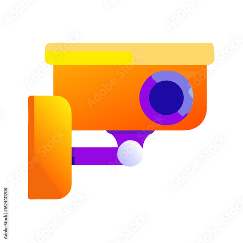 Security camera wall mounted Material SVG Icon