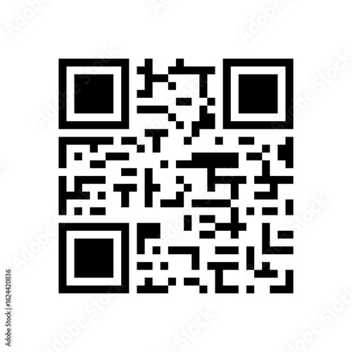 Fake QR code icon design