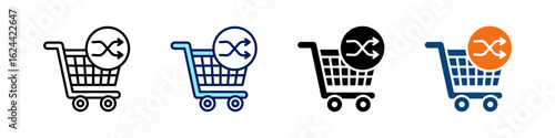 Cross Selling All In One Icon Multi Styles Vector Set