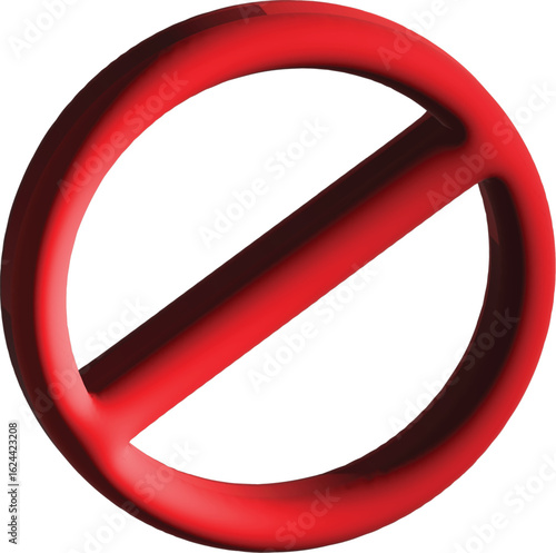 Not Sign 3D Design