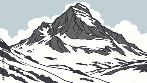 mountain landscape vector