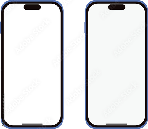 青いスマートフォン