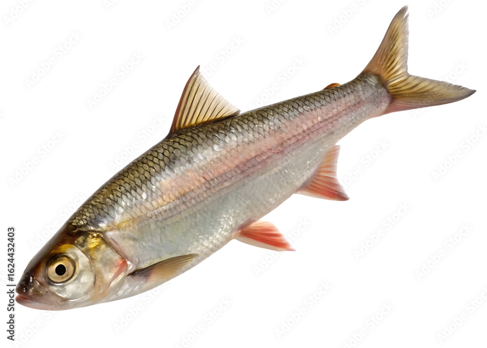raw freshwater fish on white raw freshwater fish on white